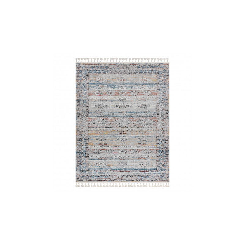 Dywan nowoczesny BELLE BN25A beż / niebieski Frędzle 80x150cm Dywan nowoczesny BELLE BN25A beż / niebieski Frędzle 80x150cm