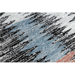Dywan nowoczesny BELLE BR23A czarny / róż Frędzle  80x150cm