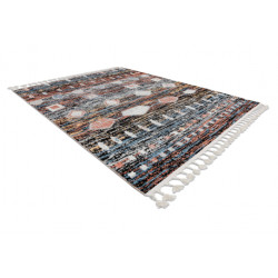 Dywan nowoczesny BELLE BR36A czarny / róż Frędzle  120x170cm