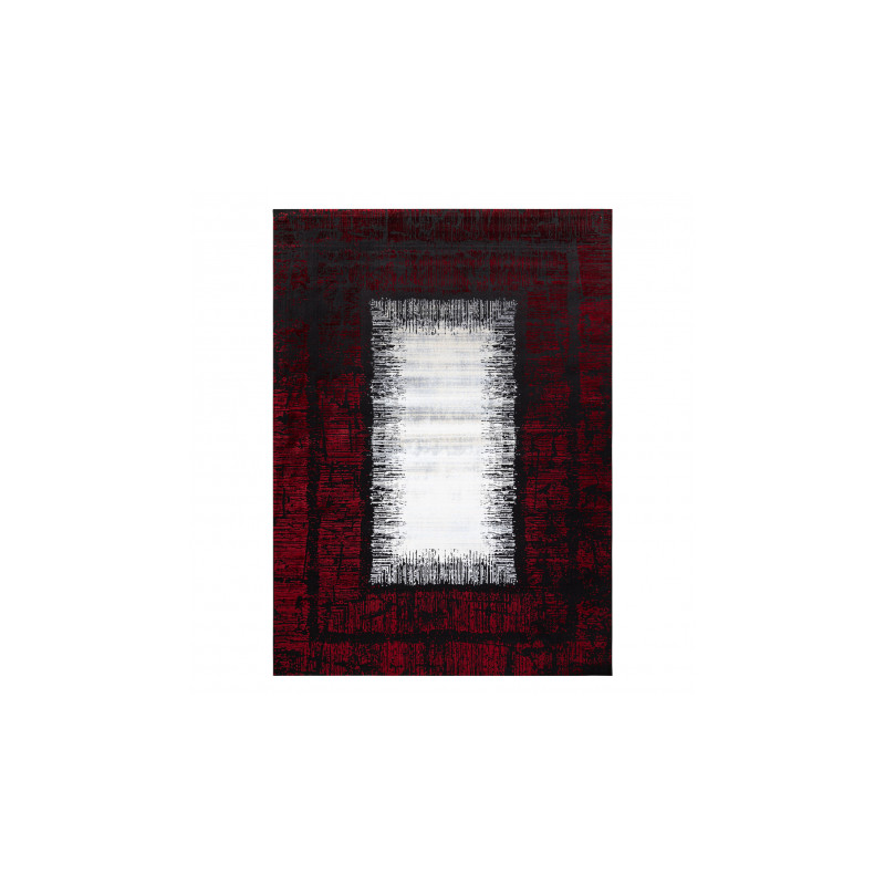 Dywan JAVA nowoczesny 1523 Ramka czerwony / kość słoniowa 160x230cm