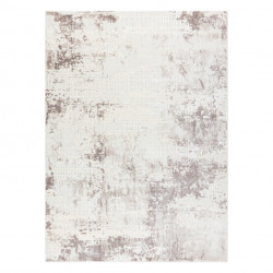 Dywan CORE 002A Abstrakcja - Strukturalny, dwa poziomy runa, kość słoniowa / beż 80x150cm