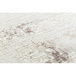 Dywan CORE 002A Abstrakcja - Strukturalny, dwa poziomy runa, kość słoniowa / beż 80x150cm