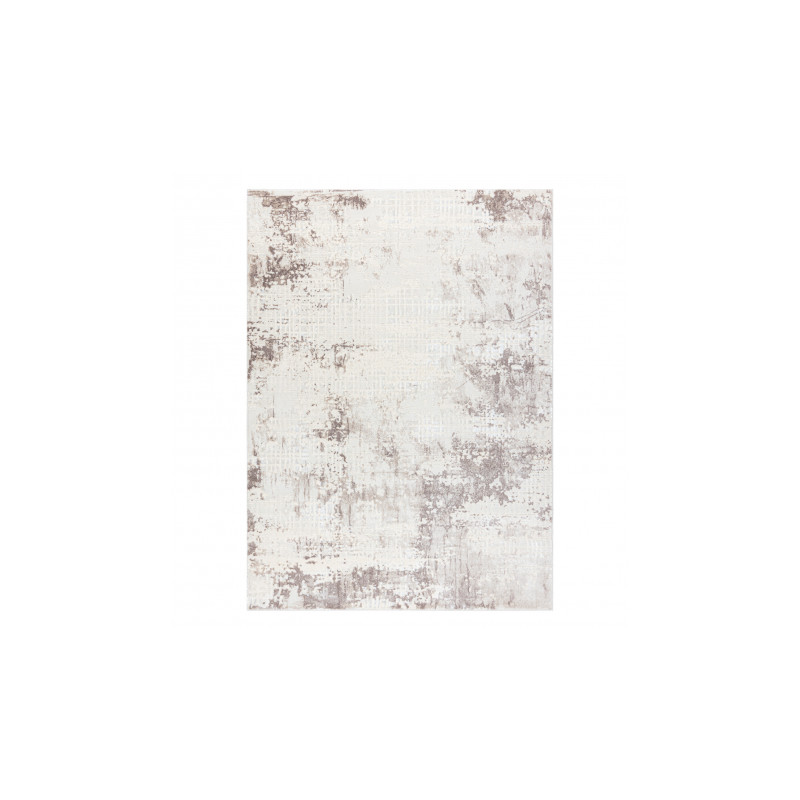 Dywan CORE 002A Abstrakcja - Strukturalny, dwa poziomy runa, kość słoniowa / beż 120x170cm