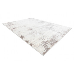Dywan CORE 002A Abstrakcja - Strukturalny, dwa poziomy runa, kość słoniowa / beż 120x170cm