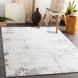 Dywan CORE 002A Abstrakcja - Strukturalny, dwa poziomy runa, kość słoniowa / beż 120x170cm