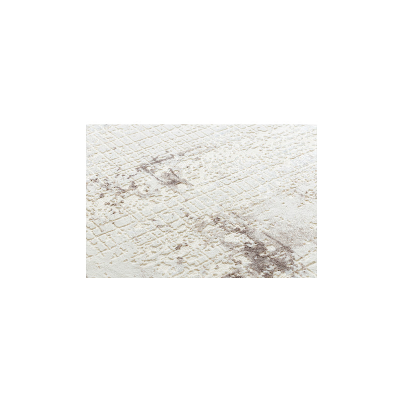 Dywan CORE 002A Abstrakcja - Strukturalny, dwa poziomy runa, kość słoniowa / beż 120x170cm