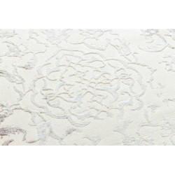 Dywan CORE 247A Ornament Vintage - Strukturalny, dwa poziomy runa, krem / brązowy 80x150cm