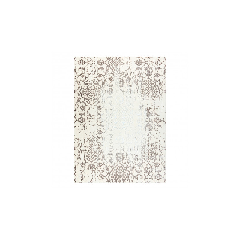 Dywan CORE 247A Ornament Vintage - Strukturalny, dwa poziomy runa, krem / brązowy 180x270cm