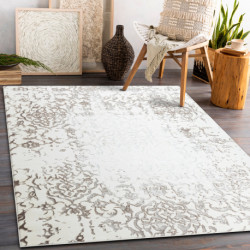 Dywan CORE 247A Ornament Vintage - Strukturalny, dwa poziomy runa, krem / brązowy 200x290cm