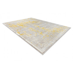 Dywan CORE 3807 Ornament Vintage - Strukturalny, dwa poziomy runa, beż / złoty 80x150cm