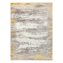 Dywan CORE W9775 Ramka, Przecierany - Strukturalny, dwa poziomy runa, kość słoniowa / beż 120x170cm