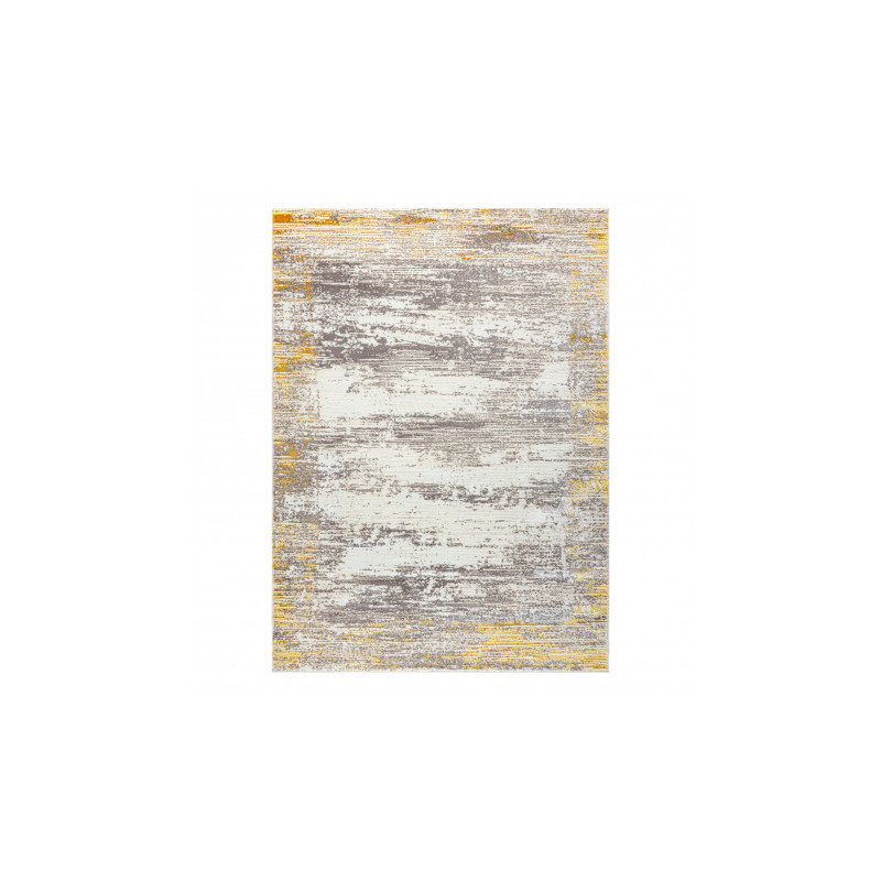 Dywan CORE W9775 Ramka, Przecierany - Strukturalny, dwa poziomy runa, kość słoniowa / beż 120x170cm