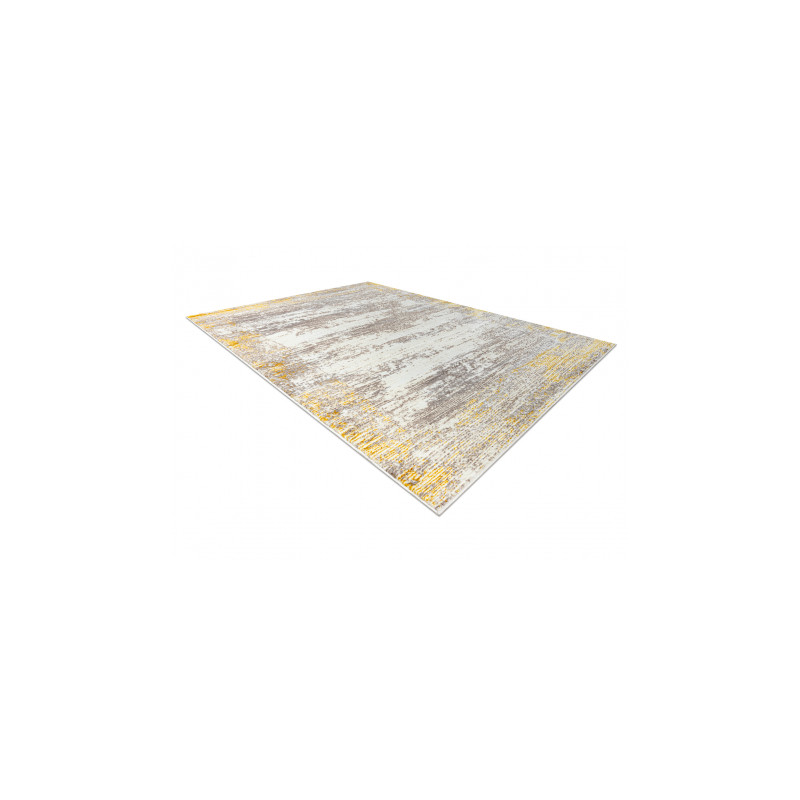 Dywan CORE W9775 Ramka, Przecierany - Strukturalny, dwa poziomy runa, kość słoniowa / beż 160x220cm