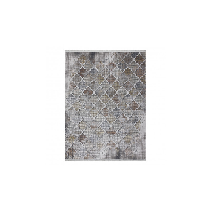 Dywan LUCE 75 nowoczesny Koniczyna marokańska, vintage przecierany - Strukturalny szary / musztarda 173x270cm Dywan LUCE 75 nowoczesny Koniczyna marokańska, vintage przecierany - Strukturalny szary / musztarda 173x270cm