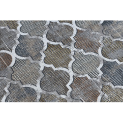 Dywan LUCE 75 nowoczesny Koniczyna marokańska, vintage przecierany - Strukturalny szary / musztarda 173x270cm Dywan LUCE 75 nowoczesny Koniczyna marokańska, vintage przecierany - Strukturalny szary / musztarda 173x270cm