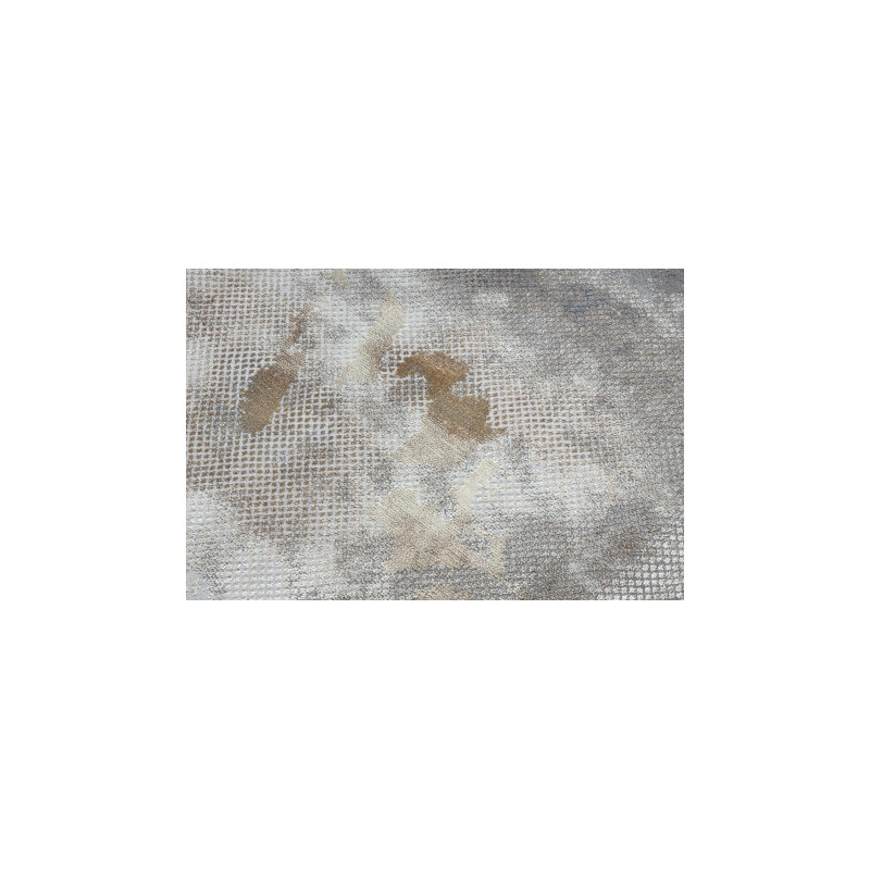 Dywan LUCE 77 nowoczesny Ramka vintage przecierany - Strukturalny szary / musztarda 134x190cm