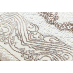 Dywan CORE 8111 Ornament Vintage - Strukturalny, dwa poziomy runa, beż 120x170cm Dywan CORE 8111 Ornament Vintage - Strukturalny, dwa poziomy runa, beż 120x170cm