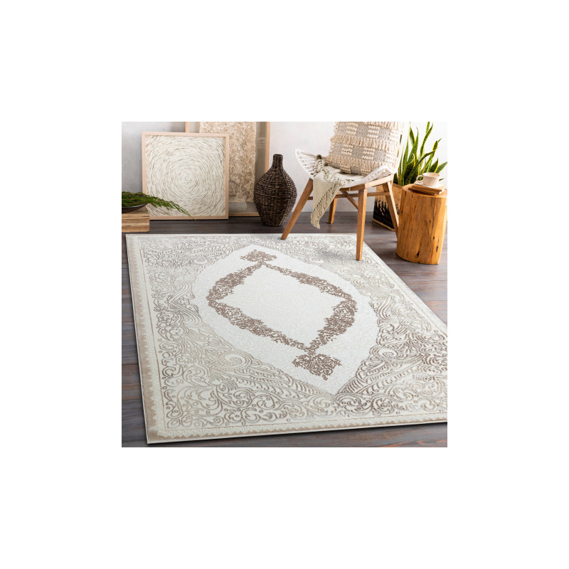 Dywan CORE 8111 Ornament Vintage - Strukturalny, dwa poziomy runa, beż 140x190cm Dywan CORE 8111 Ornament Vintage - Strukturalny, dwa poziomy runa, beż 140x190cm