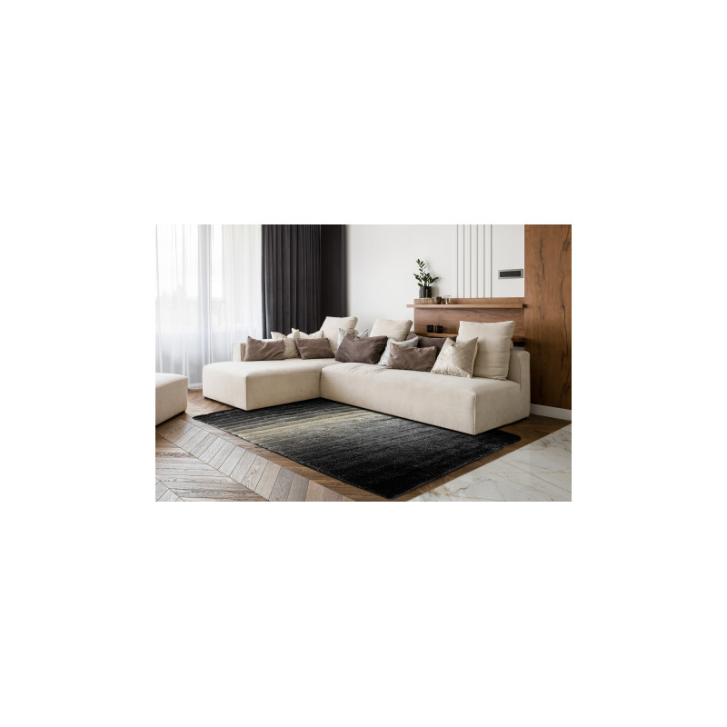 Dywan shaggy FLIM 007-B6 nowoczesny, Pasy - Strukturalny, szary 80x150cm Dywan shaggy FLIM 007-B6 nowoczesny, Pasy - Strukturalny, szary 80x150cm