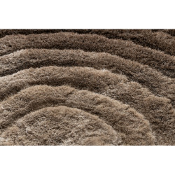 Dywan shaggy FLIM 008-B7 nowoczesny, Koła kręgi - Strukturalny, brązowy 120x160cm Dywan shaggy FLIM 008-B7 nowoczesny, Koła kręgi - Strukturalny, brązowy 120x160cm