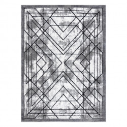Dywan nowoczesny COZY Tico, geometryczny - Strukturalny, dwa poziomy runa szary 120x170cm
