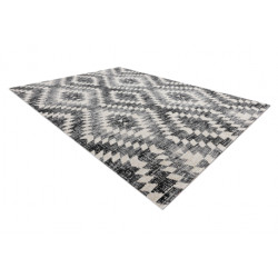 Dywan nowoczesny MUNDO D7461 romby 3D outdoor szary / beż 180x270cm
