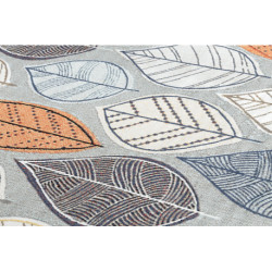 Dywan nowoczesny MUNDO E0641 liście outdoor niebieski / beż 120x170cm