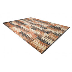 Dywan nowoczesny MUNDO D5781 trójkąty 3D outdoor pomarańcz / beż 80x150cm