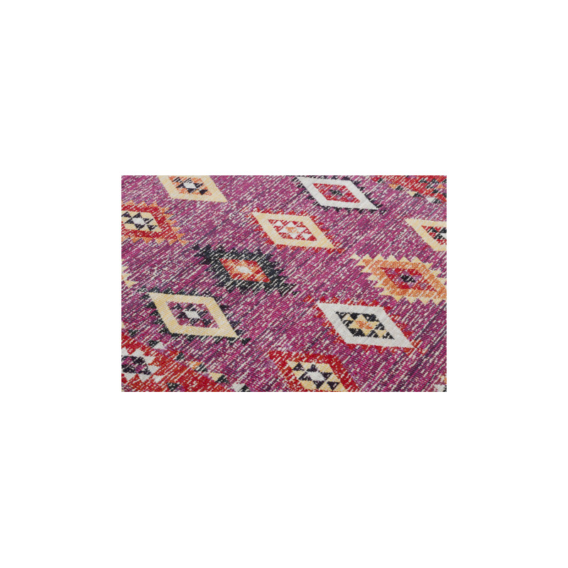 Dywan nowoczesny MUNDO D7701 romby, boho outdoor różowy / beż 160x220cm