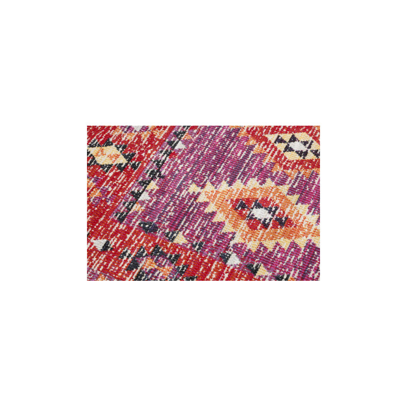 Dywan nowoczesny MUNDO D7701 romby, boho outdoor różowy / beż 160x220cm