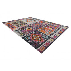 Dywan nowoczesny MUNDO D7682 romby, etniczny outdoor różowy / beż 140x190cm