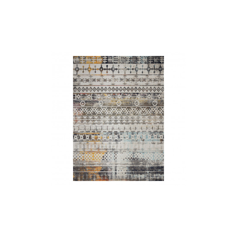 Dywan nowoczesny MUNDO E0591 boho, etniczny outdoor beż 80x250cm