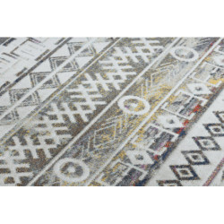 Dywan nowoczesny MUNDO E0591 boho, etniczny outdoor beż 80x250cm