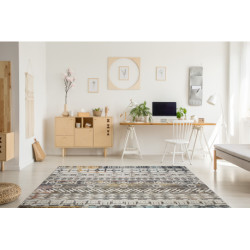 Dywan nowoczesny MUNDO E0591 boho, etniczny outdoor beż 160x220cm