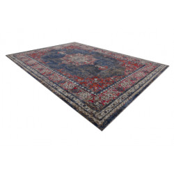 Dywan nowoczesny MUNDO E0551 ornament, ramka vintage outdoor czerwony / czarny 140x190cm