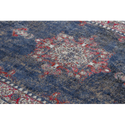 Dywan nowoczesny MUNDO E0551 ornament, ramka vintage outdoor czerwony / czarny 180x270cm