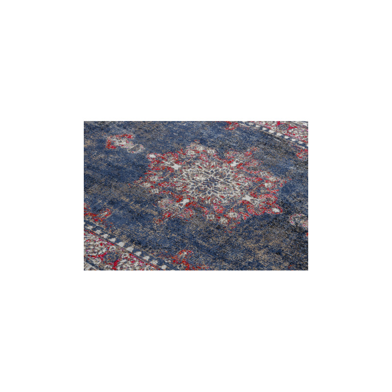 Dywan nowoczesny MUNDO E0551 ornament, ramka vintage outdoor czerwony / czarny 200x290cm