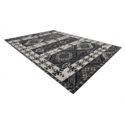 Dywan nowoczesny MUNDO E0651 etniczny outdoor beż / czarny 120x170cm