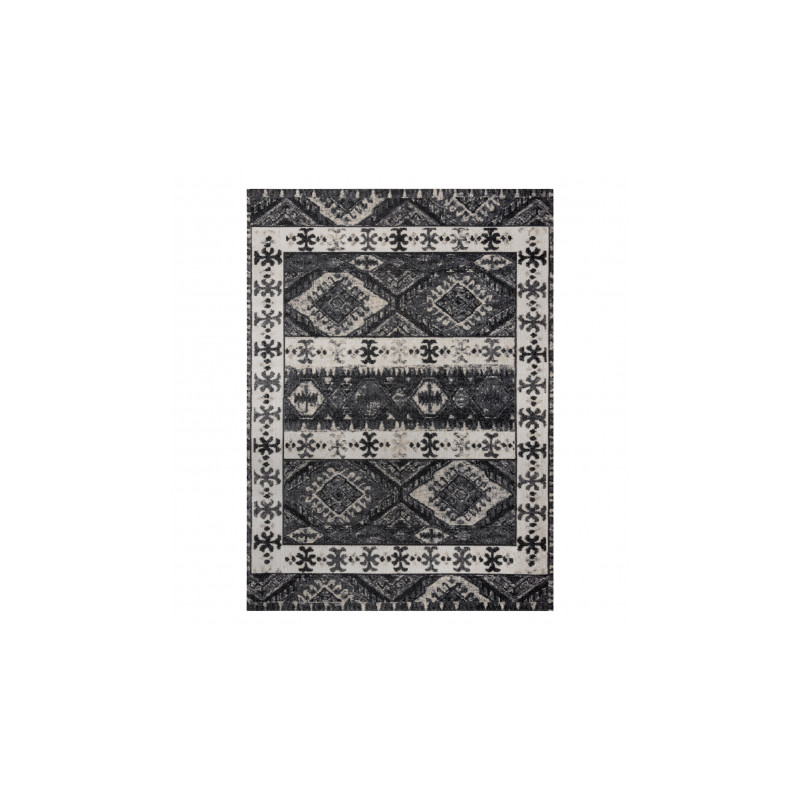 Dywan nowoczesny MUNDO E0651 etniczny outdoor beż / czarny 180x270cm