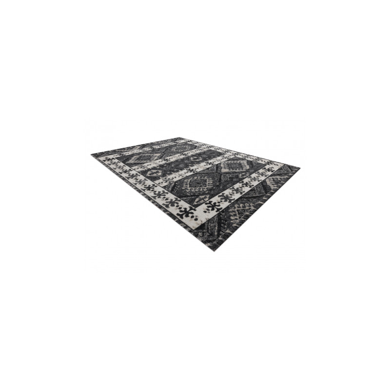 Dywan nowoczesny MUNDO E0651 etniczny outdoor beż / czarny 200x290cm