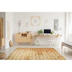 Dywan nowoczesny MUNDO D5751 glamour outdoor pomarańcz / czarny 140x190cm Dywan nowoczesny MUNDO D5751 glamour outdoor pomarańcz / czarny 140x190cm
