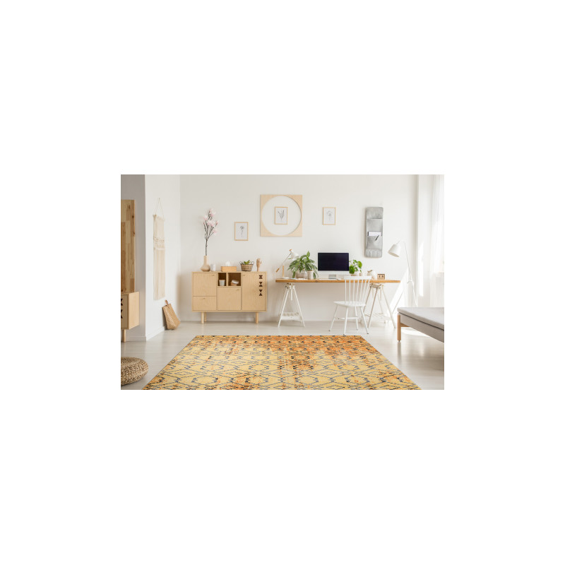 Dywan nowoczesny MUNDO D5751 glamour outdoor pomarańcz / czarny 140x190cm Dywan nowoczesny MUNDO D5751 glamour outdoor pomarańcz / czarny 140x190cm