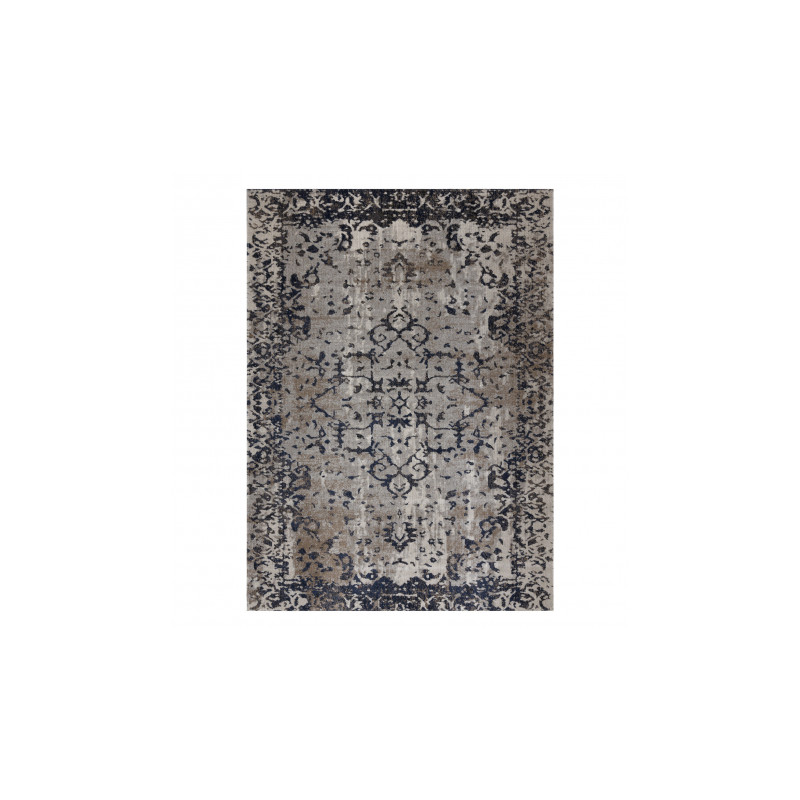 Dywan nowoczesny MUNDO E0681 ornament, ramka vintage outdoor beż / czarny 80x150cm Dywan nowoczesny MUNDO E0681 ornament, ramka vintage outdoor beż / czarny 80x150cm