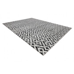 Dywan nowoczesny MUNDO E0621 geometryczny outdoor beż / czarny 160x220cm