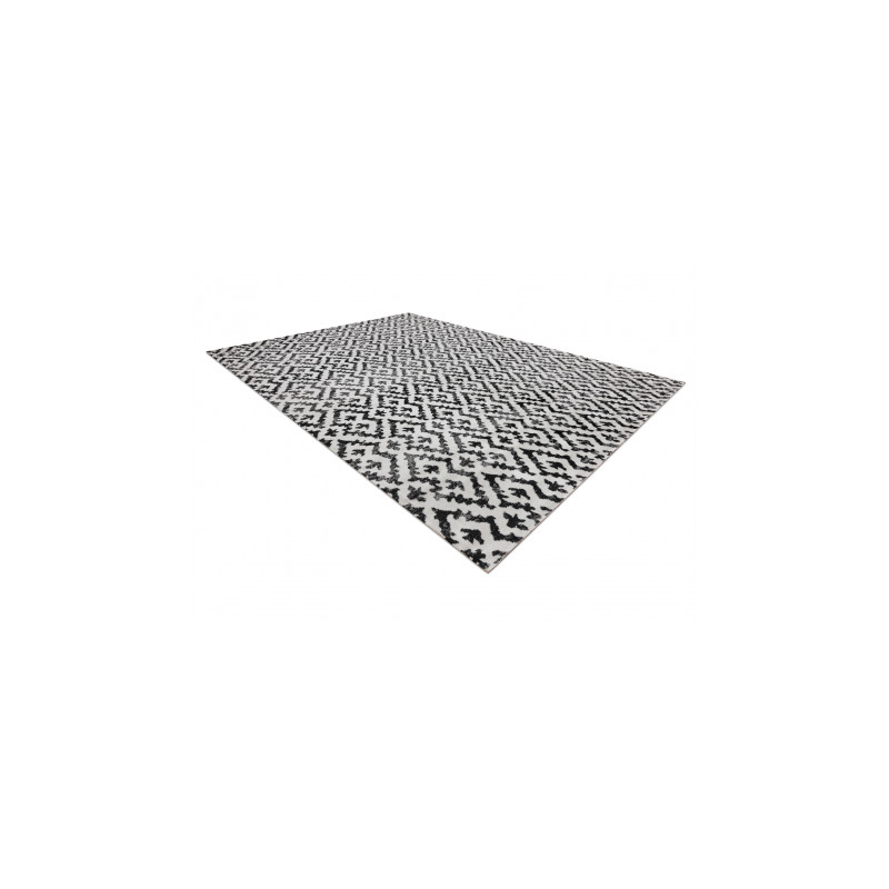 Dywan nowoczesny MUNDO E0621 geometryczny outdoor beż / czarny 160x220cm