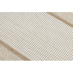 Dywan chodnik SZNURKOWY SIZAL SION Ramka 21782 płaskie tkanie ecru / beż 70x250cm