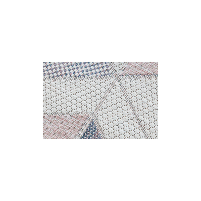 Dywan chodnik SZNURKOWY SIZAL SION Geometryczny, Trójkąty 3006 płaskie tkanie ecru / róż 80x250cm Dywan chodnik SZNURKOWY SIZAL SION Geometryczny, Trójkąty 3006 płaskie tkanie ecru / róż 80x250cm