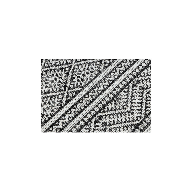 Dywan chodnik SZNURKOWY SIZAL SION Aztecki 22168 płaskie tkanie czarny / ecru 60x300cm Dywan chodnik SZNURKOWY SIZAL SION Aztecki 22168 płaskie tkanie czarny / ecru 60x300cm