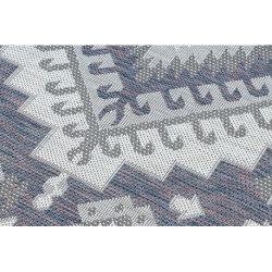 Dywan SZNURKOWY SIZAL SION Aztecki 3007 płaskie tkanie niebieski / róż / ecru 180x270cm Dywan SZNURKOWY SIZAL SION Aztecki 3007 płaskie tkanie niebieski / róż / ecru 180x270cm