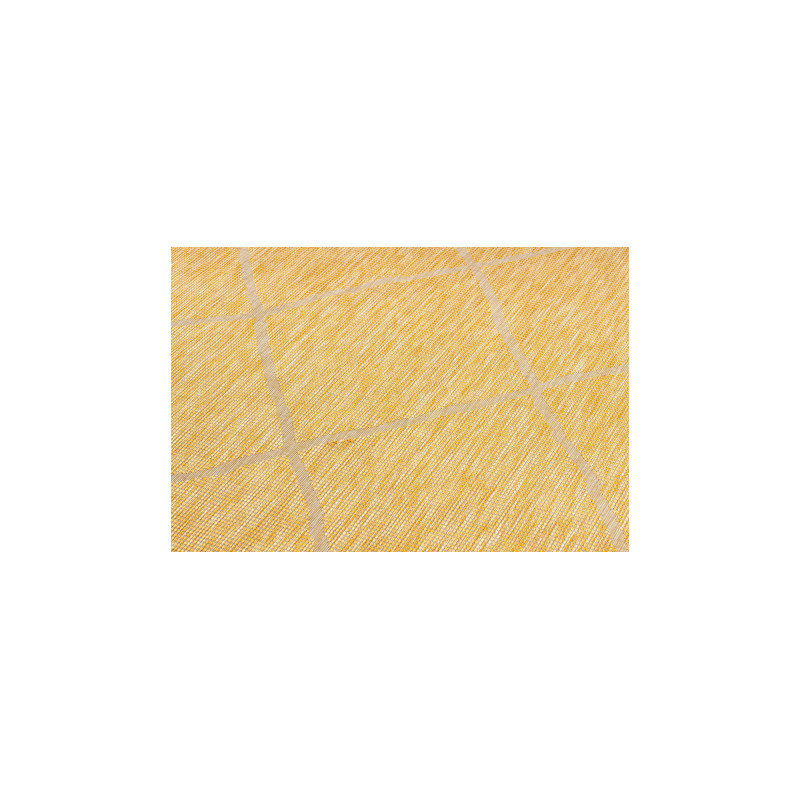 Dywan SZNURKOWY SIZAL płaskotkany PATIO 3075 romby żółty / beż 155x220cm Dywan SZNURKOWY SIZAL płaskotkany PATIO 3075 romby żółty / beż 155x220cm